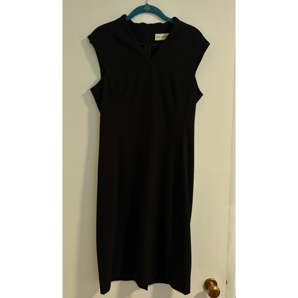 M.M.‎ Lafleur Black Sleeveless Sheath Dress Women's Size 10 Work Office Career
